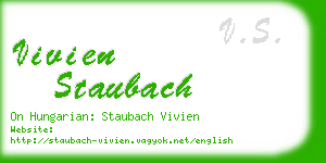 vivien staubach business card